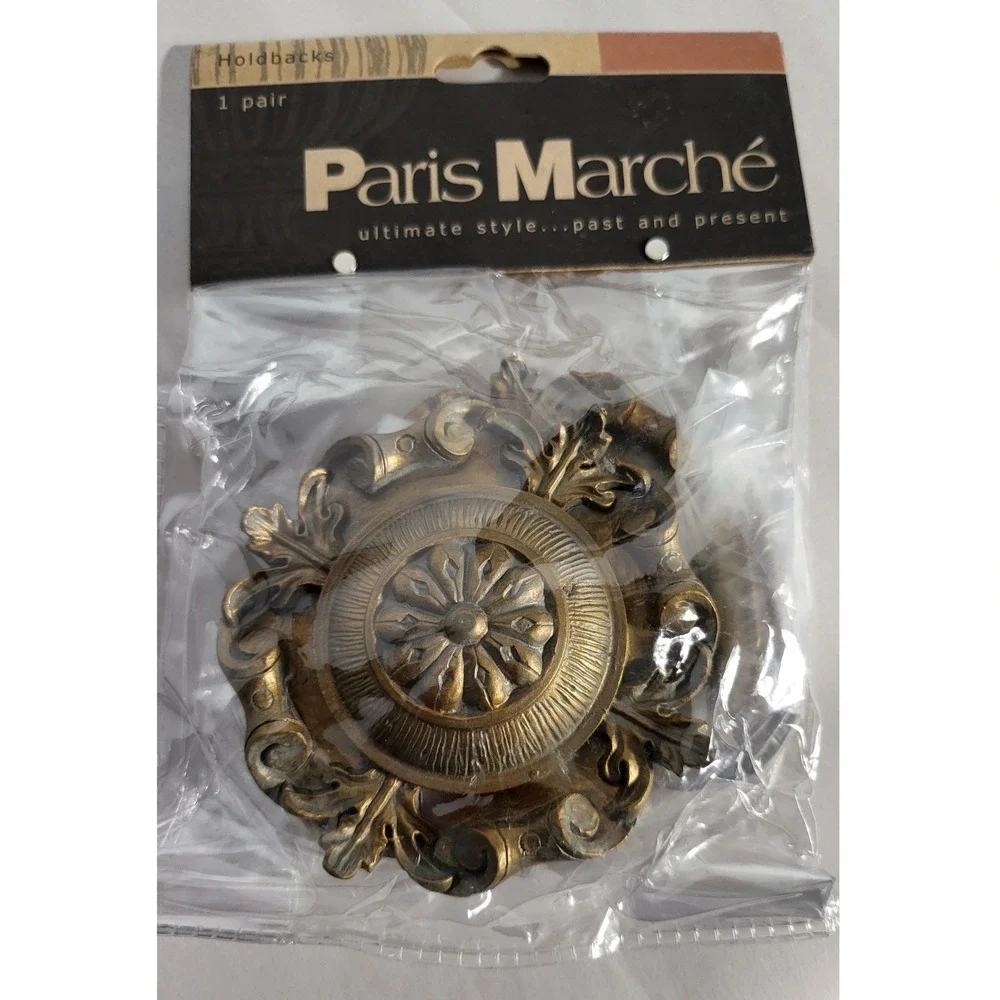 Paris Marche Curtain Tiebacks Holdbacks Drapes Bronze Home Decor, 1 Pair - Picture 5 of 5
